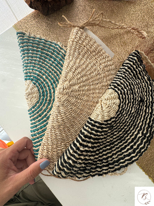 Judy Abaca Clutch (Teal)