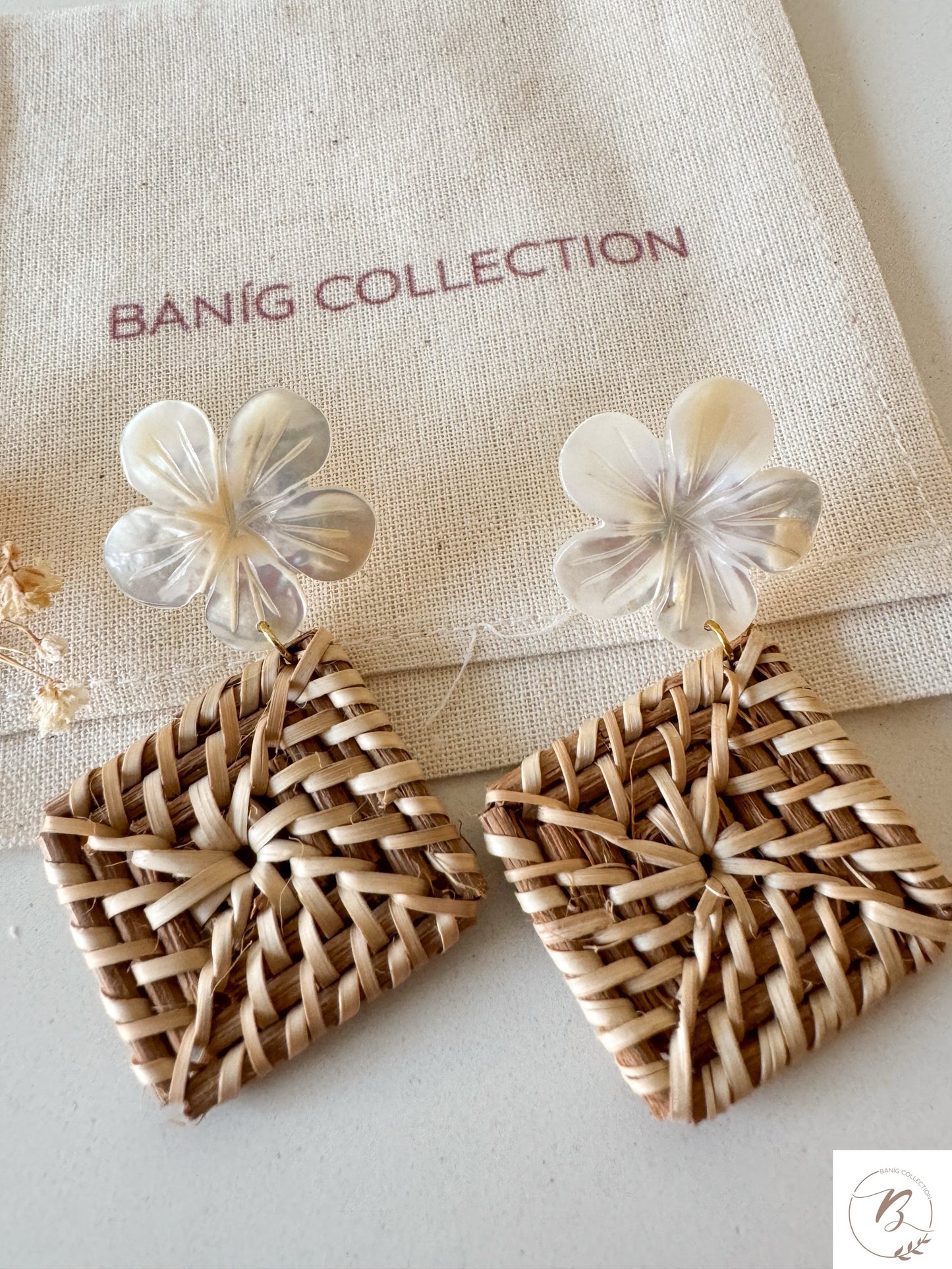 Bini Rattan Earrings