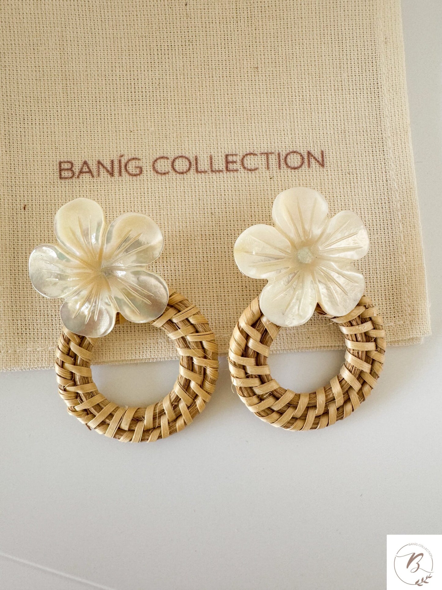 Mutya Rattan Earrings