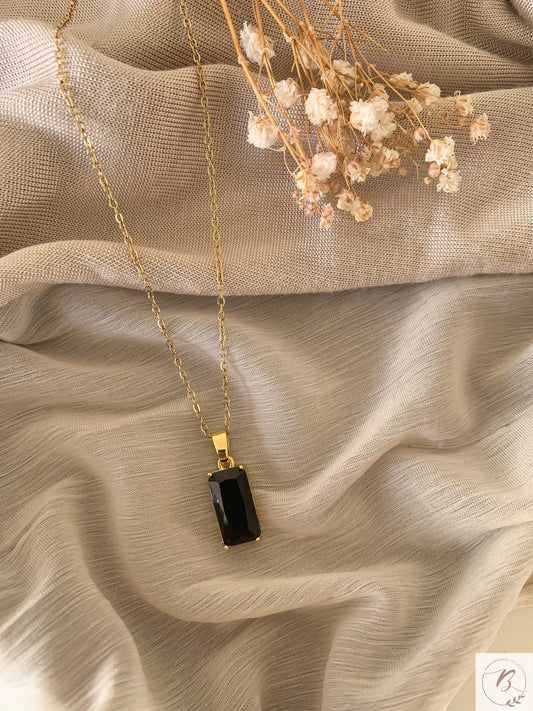 Classic Black Stone Pendant