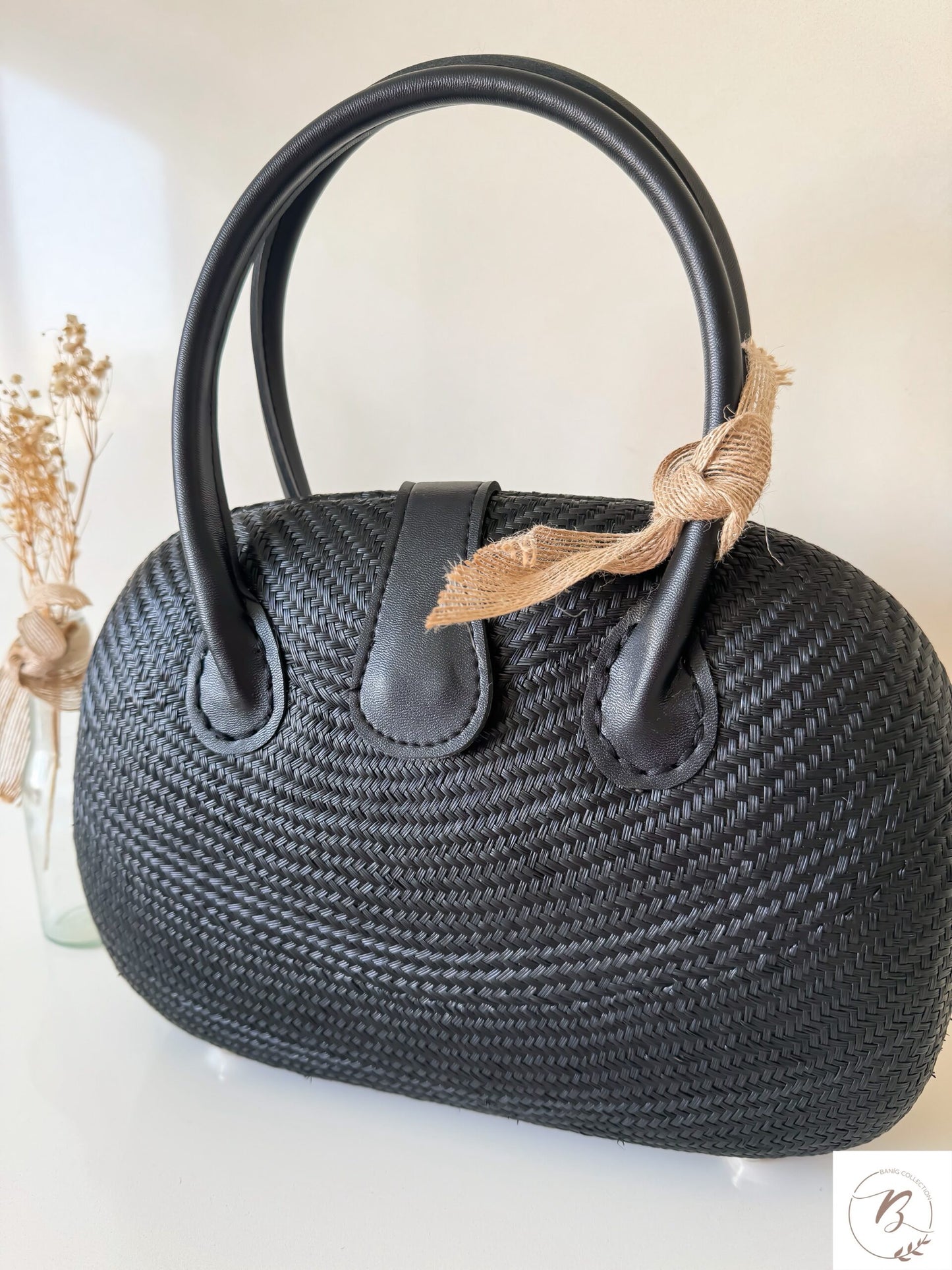 Black Buntal Bag
