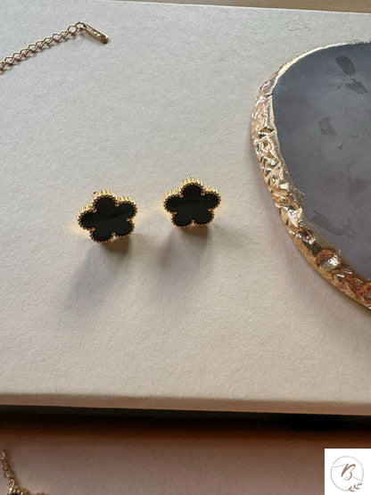 Noir Black Earrings
