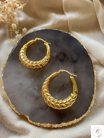 Frida Braided Hoops
