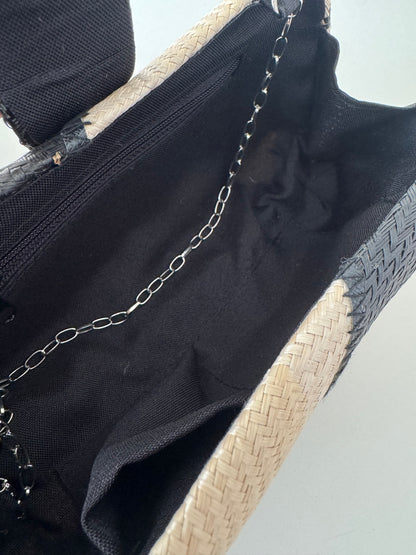 Aria Clutch Bag (B&W)