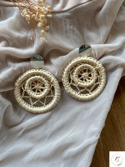 Diana Rattan Earrings
