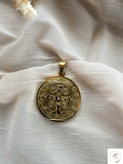 Unisex St Benedict Medal Necklace
