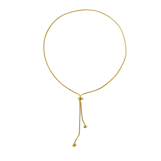 Snake Chain Adjustable Y Necklace