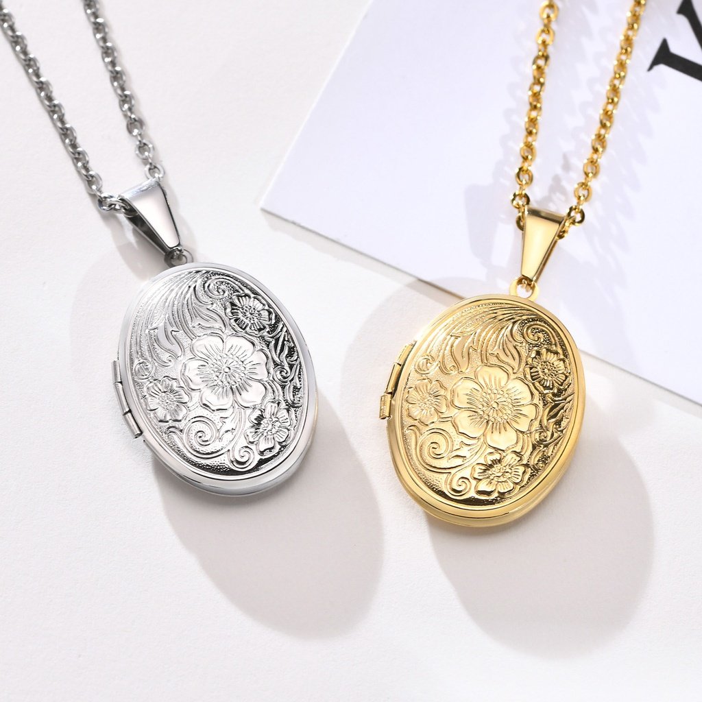 Floral Oval Locket