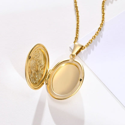 Floral Oval Locket