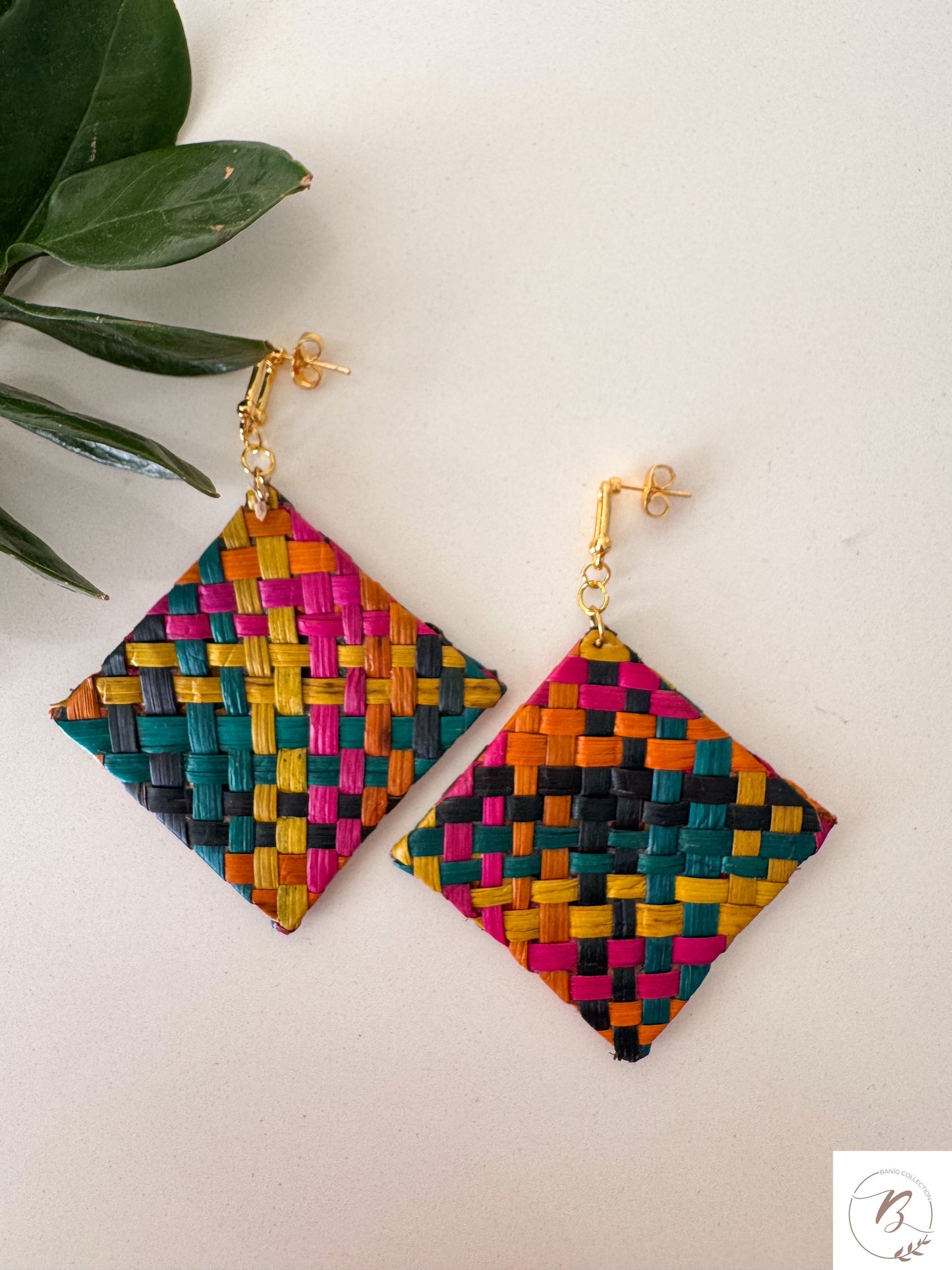 Mutya Rattan Earrings