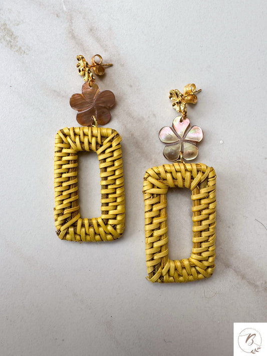 Clara Rattan Earrings