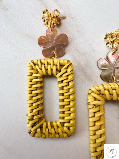 Clara Rattan Earrings