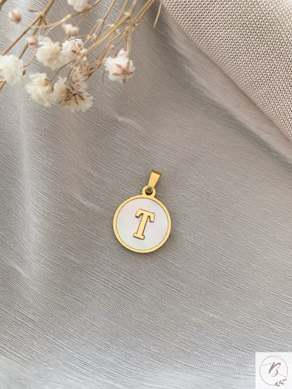 Mother of Pearl Initials