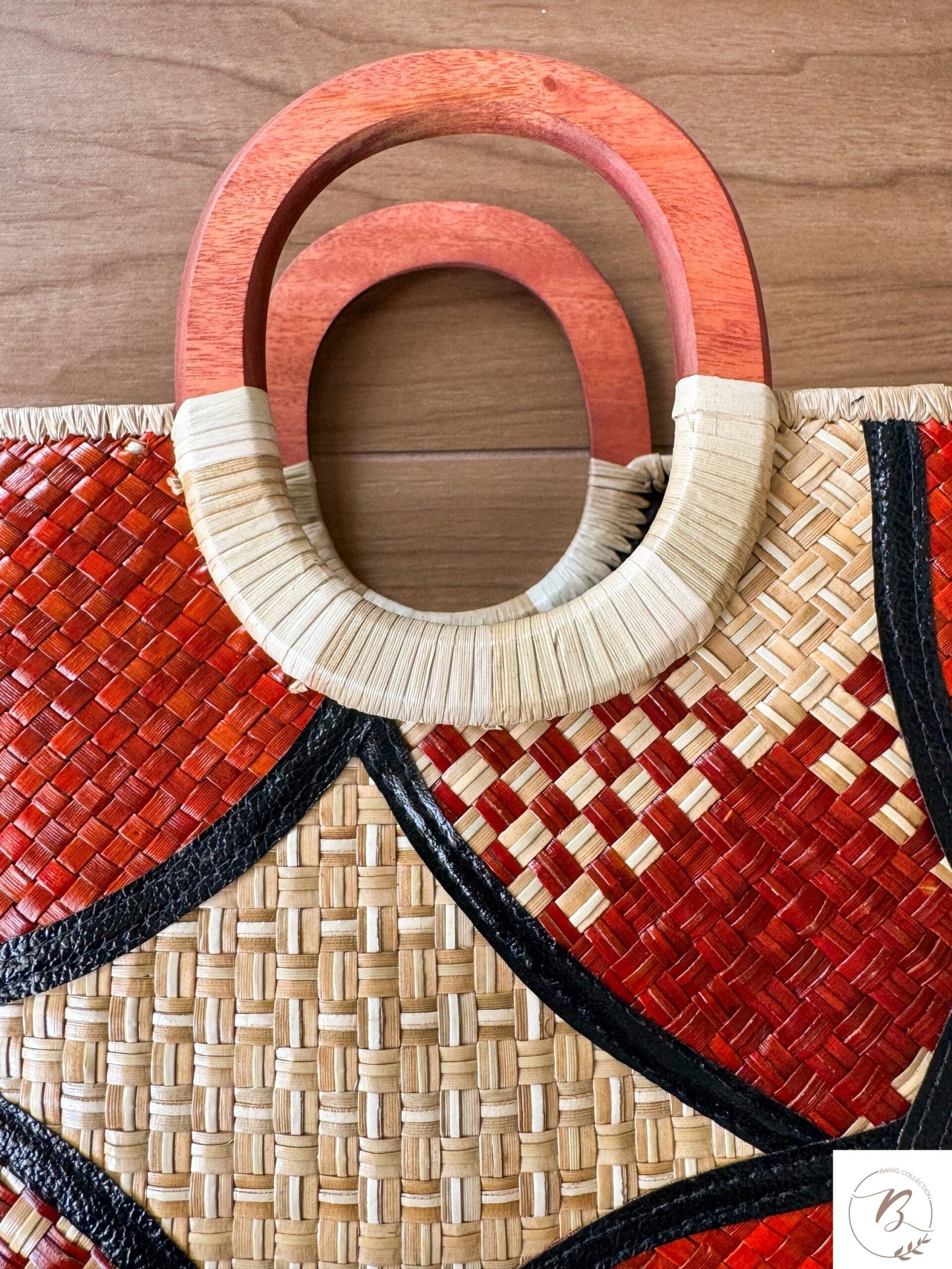 Alma Tote Bag (Brown and Natural)