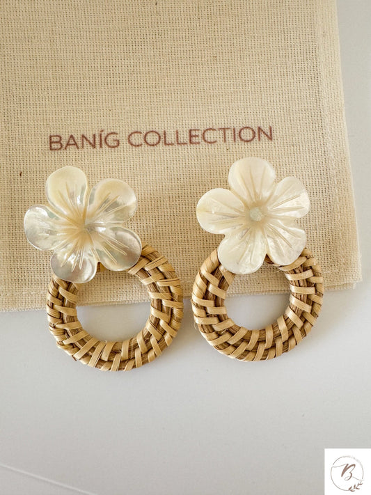 Mutya Rattan Earrings