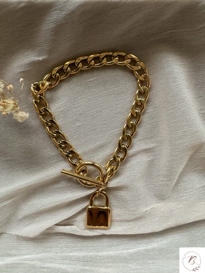 Gladys Lock Charm Bracelet