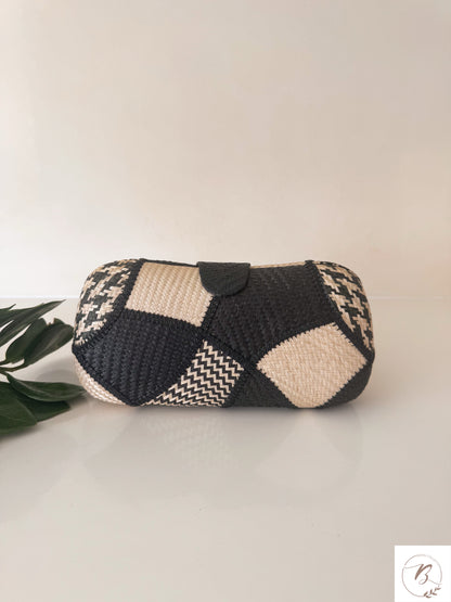 Aria Clutch Bag (B&W)