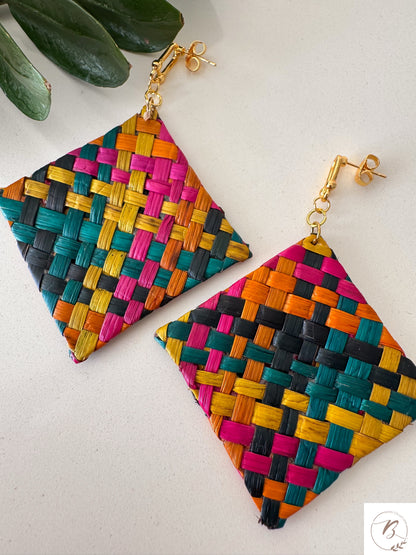 Mutya Rattan Earrings