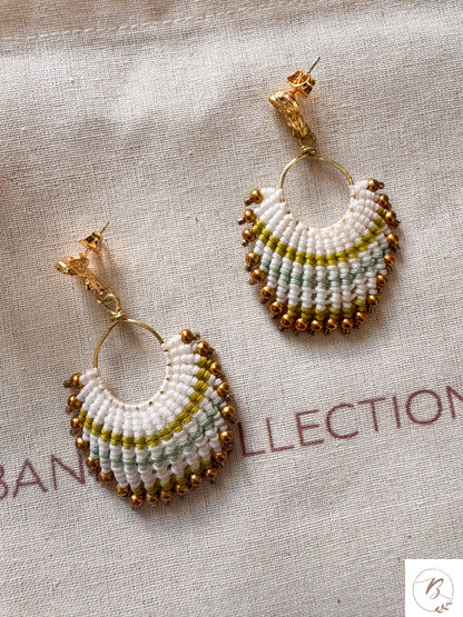 Mimi Beaded Macrame Earrings
