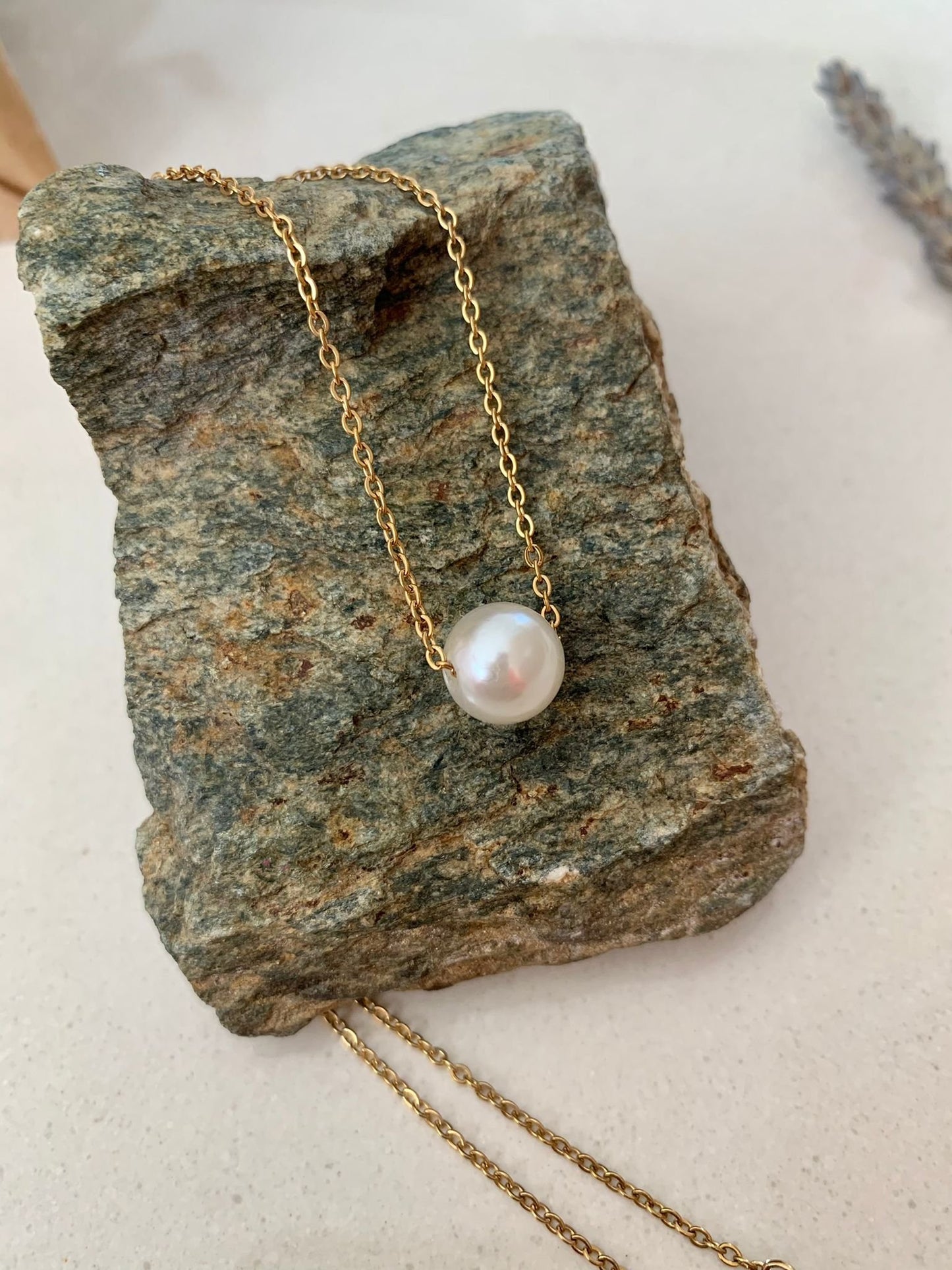 Pearl Lavaliere Choker Necklace