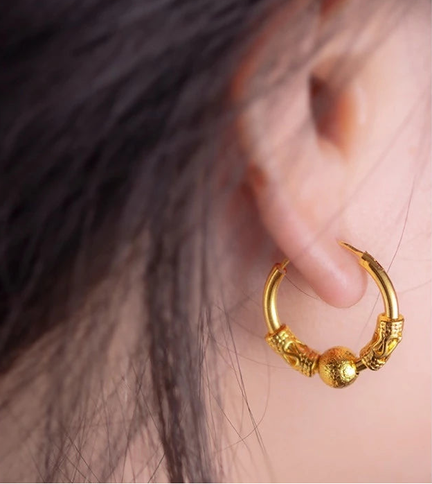 Lucy Gold Loop Earrings