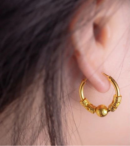 Lucy Gold Loop Earrings