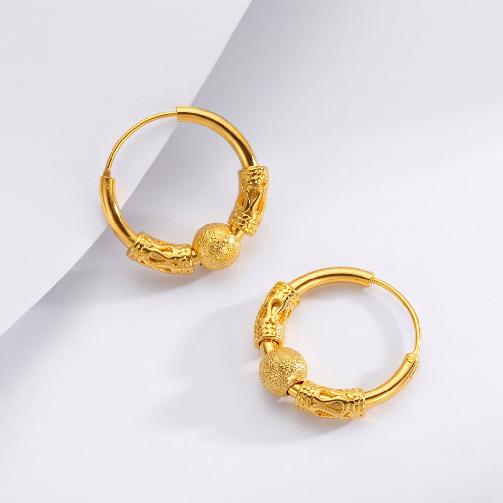 Lucy Gold Loop Earrings