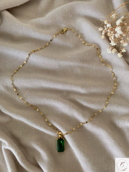 Classic Green Stone Pendant