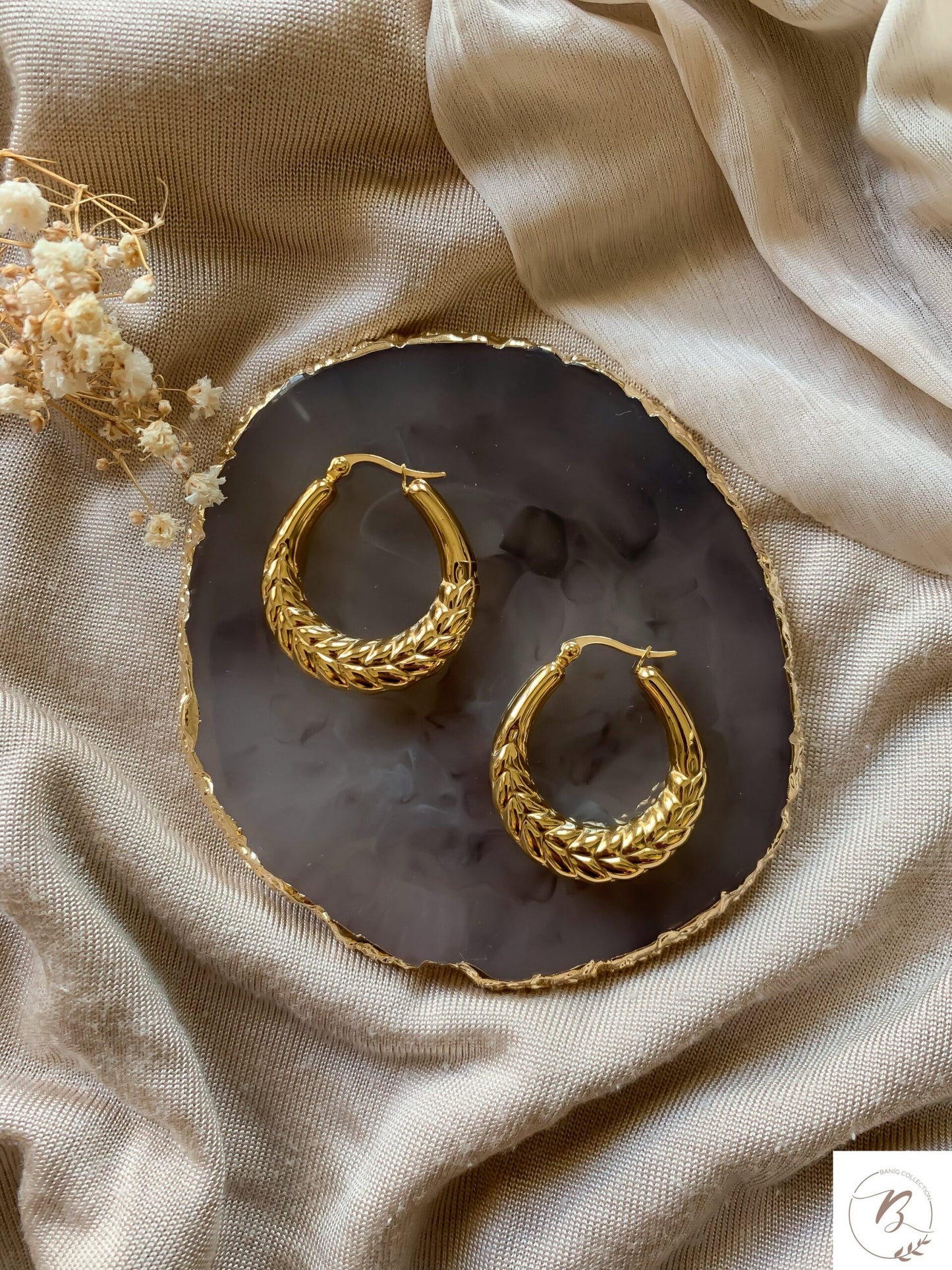 Frida Braided Hoops