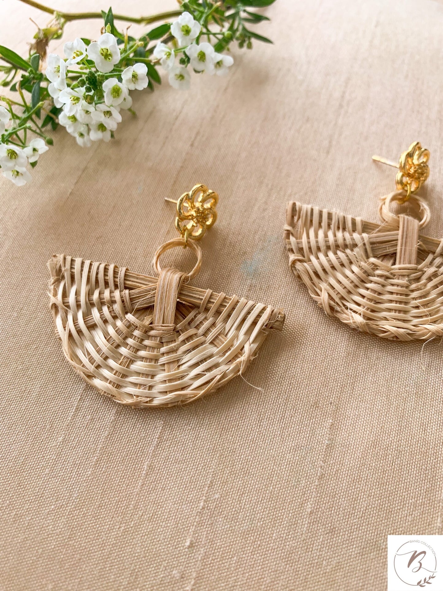 Amy - Rattan Native Earrings