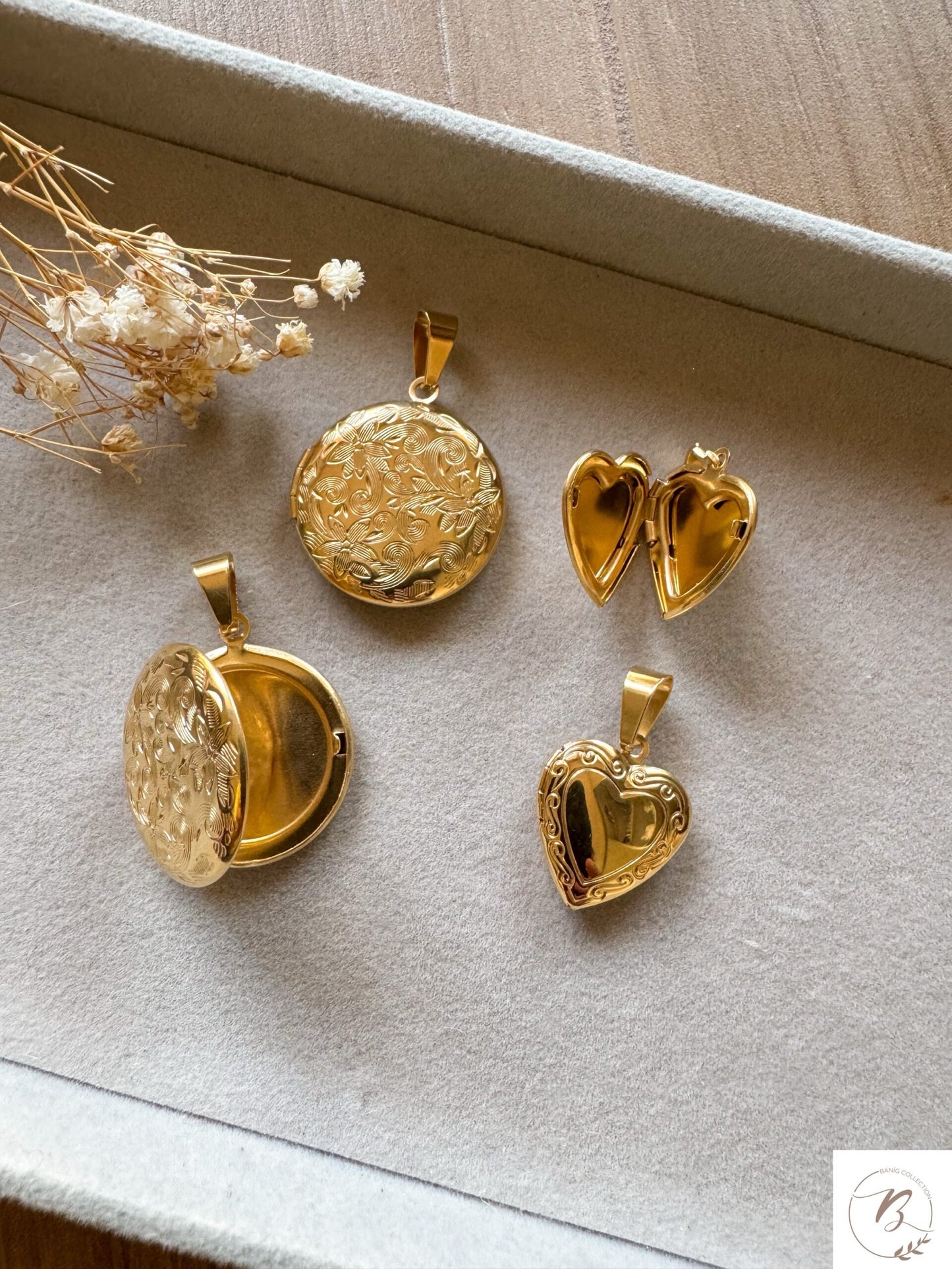 Floral Heart Locket