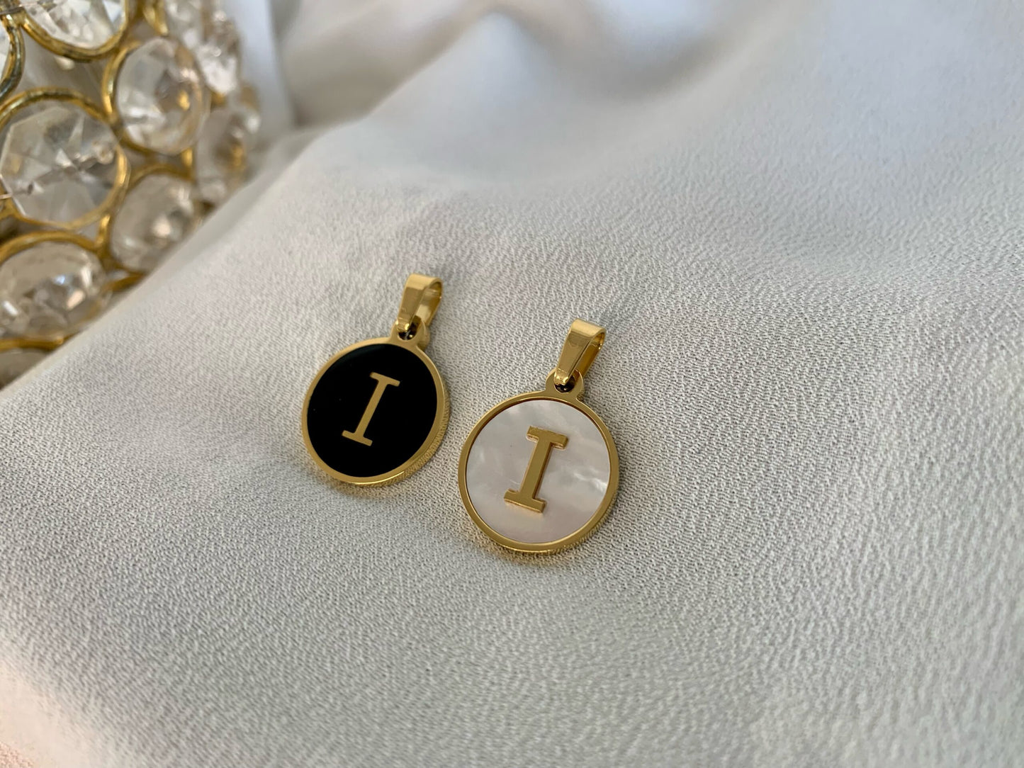 Mother of Pearl Initials