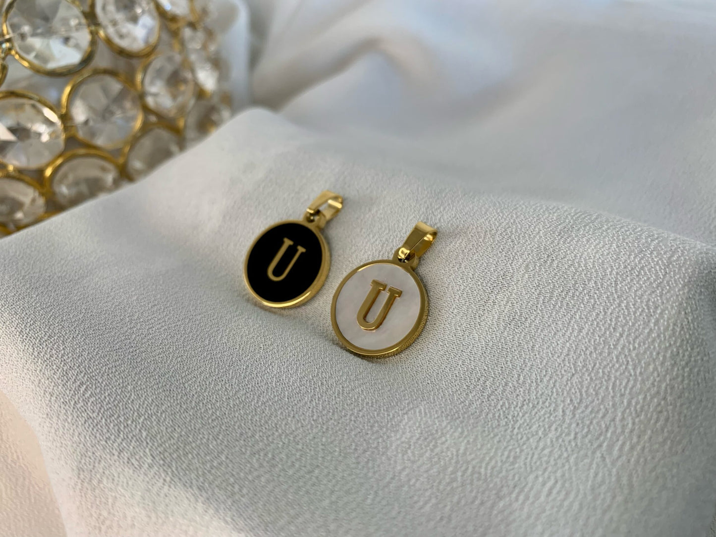 Mother of Pearl Initials