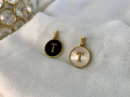 Mother of Pearl Initials