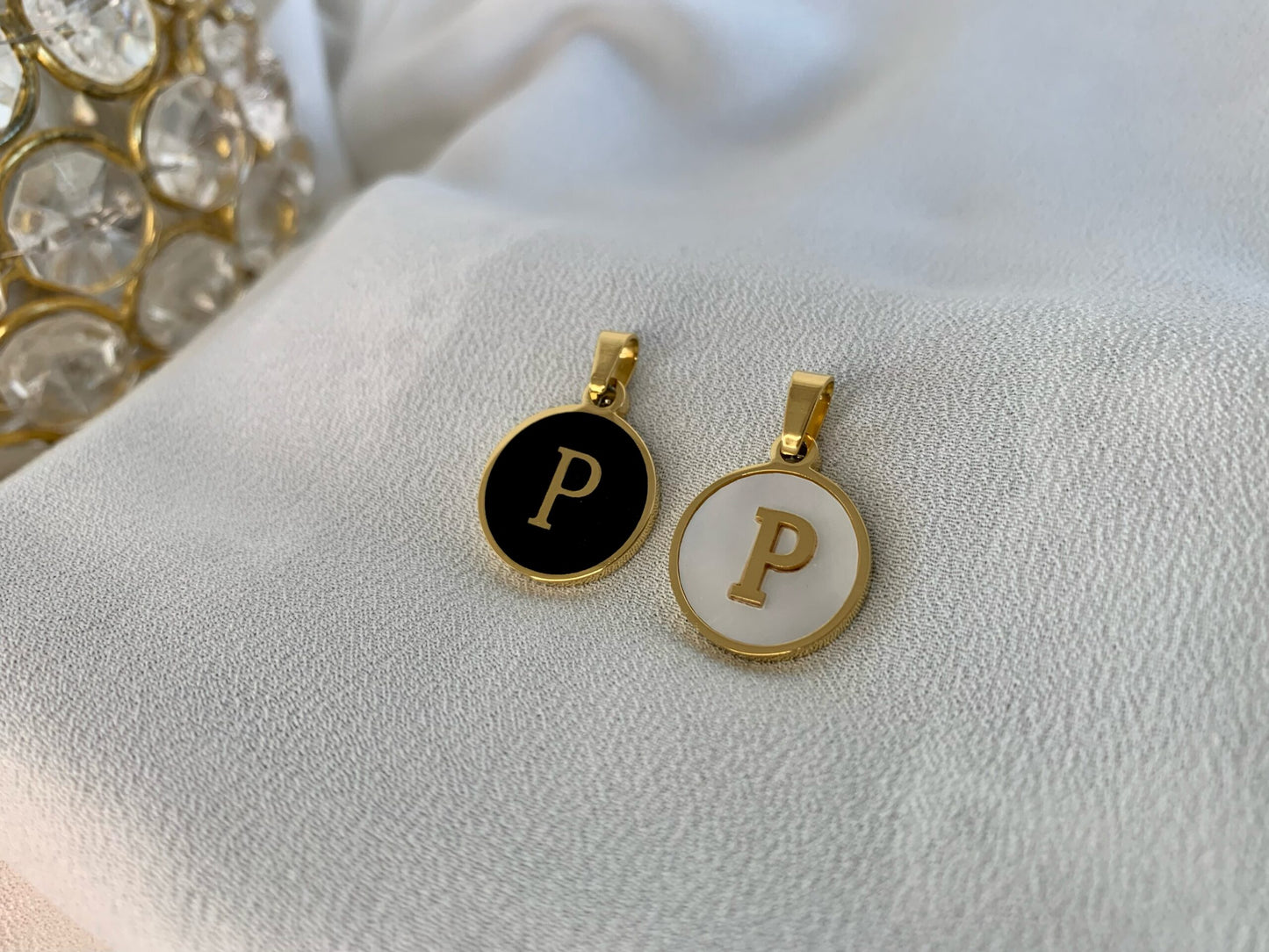 Mother of Pearl Initials