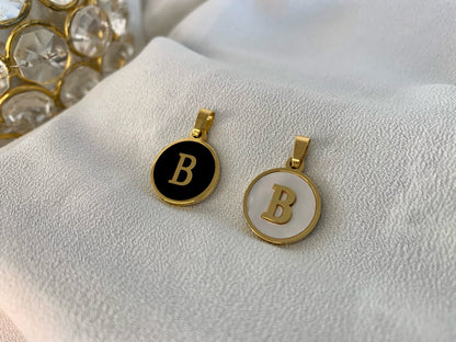 Mother of Pearl Initials