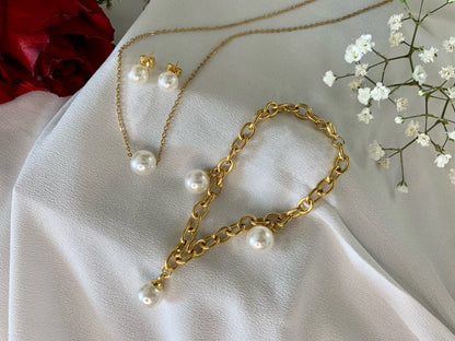 Pearl Lavaliere Choker Necklace