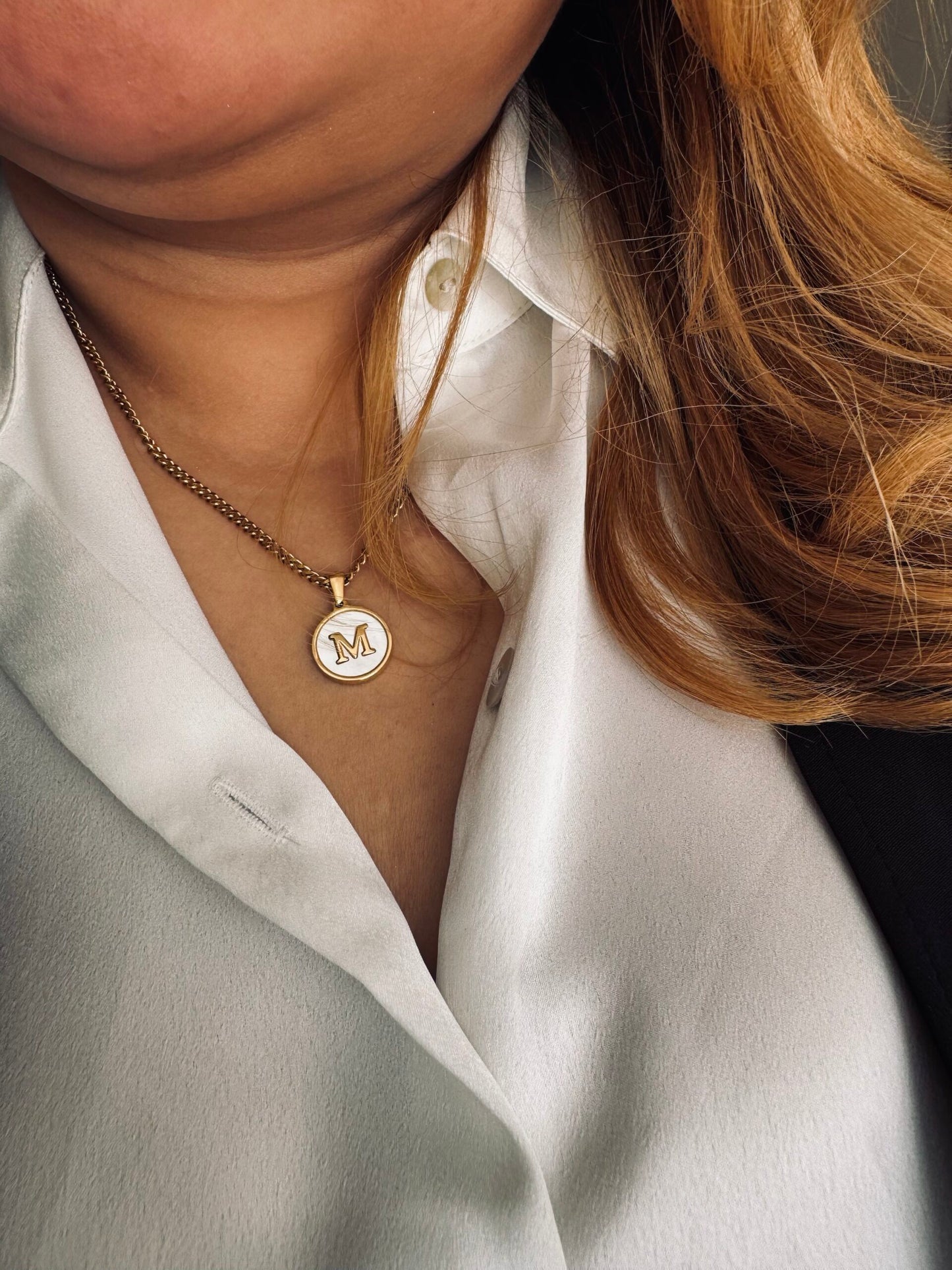 Mother of Pearl Initials