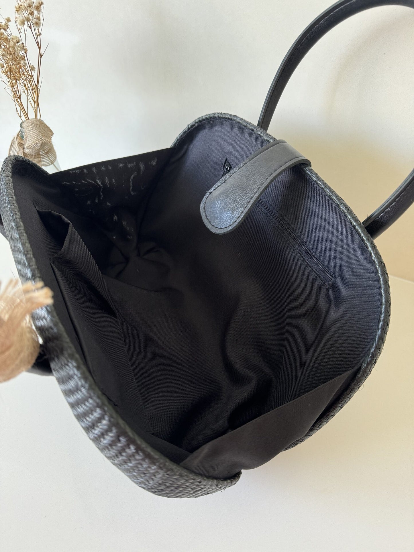 Black Buntal Bag