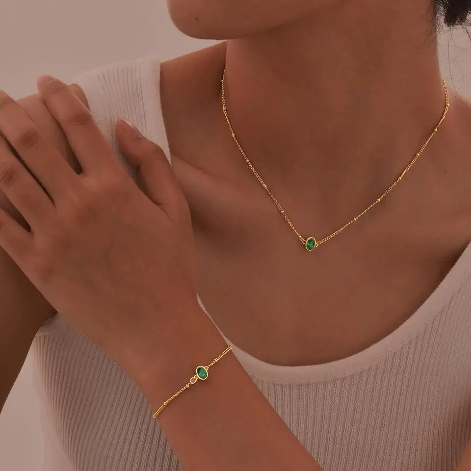 Sabrina Necklace and Bracelet Set