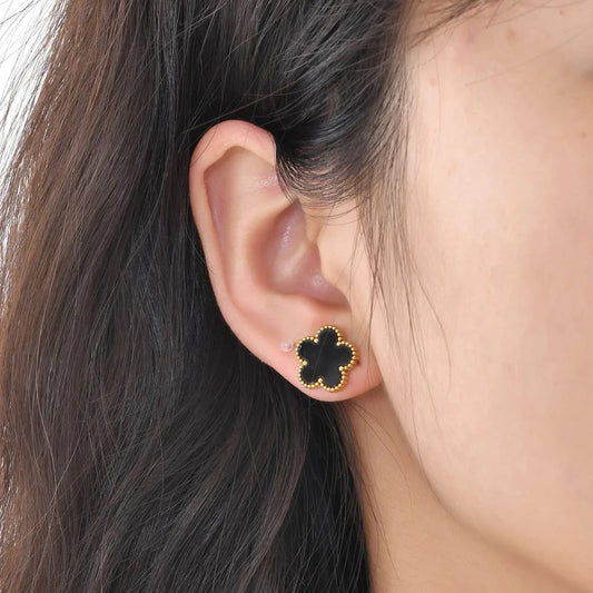 Noir Black Earrings