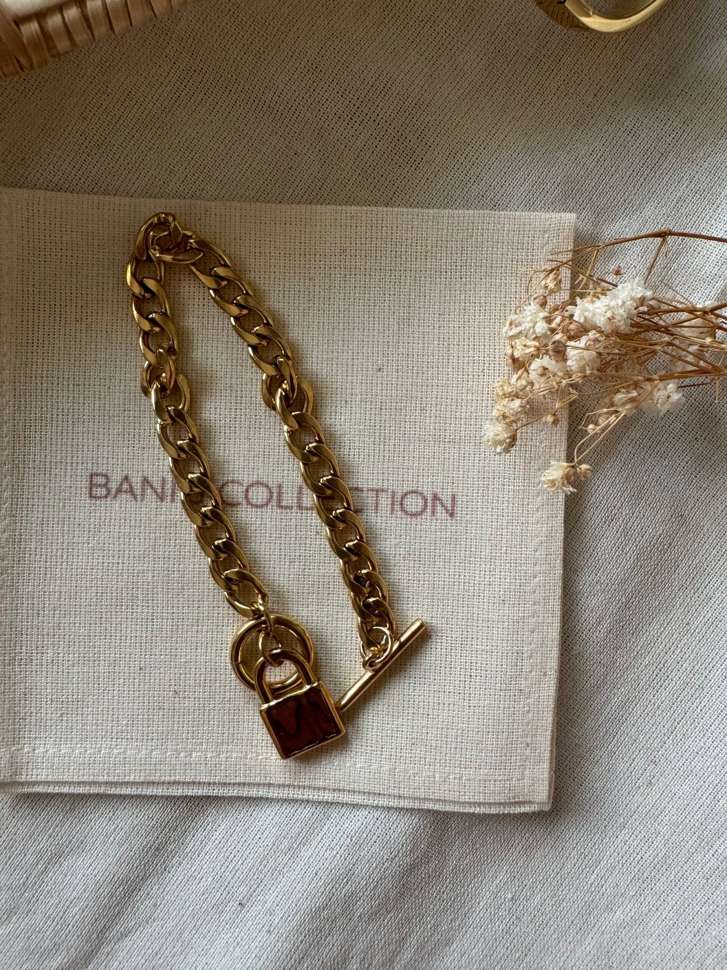 Gladys Lock Charm Bracelet