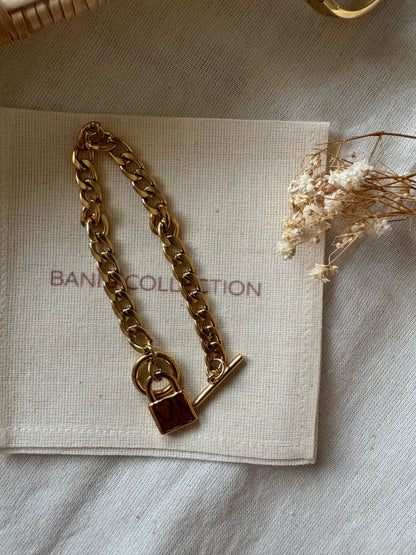 Gladys Lock Charm Bracelet