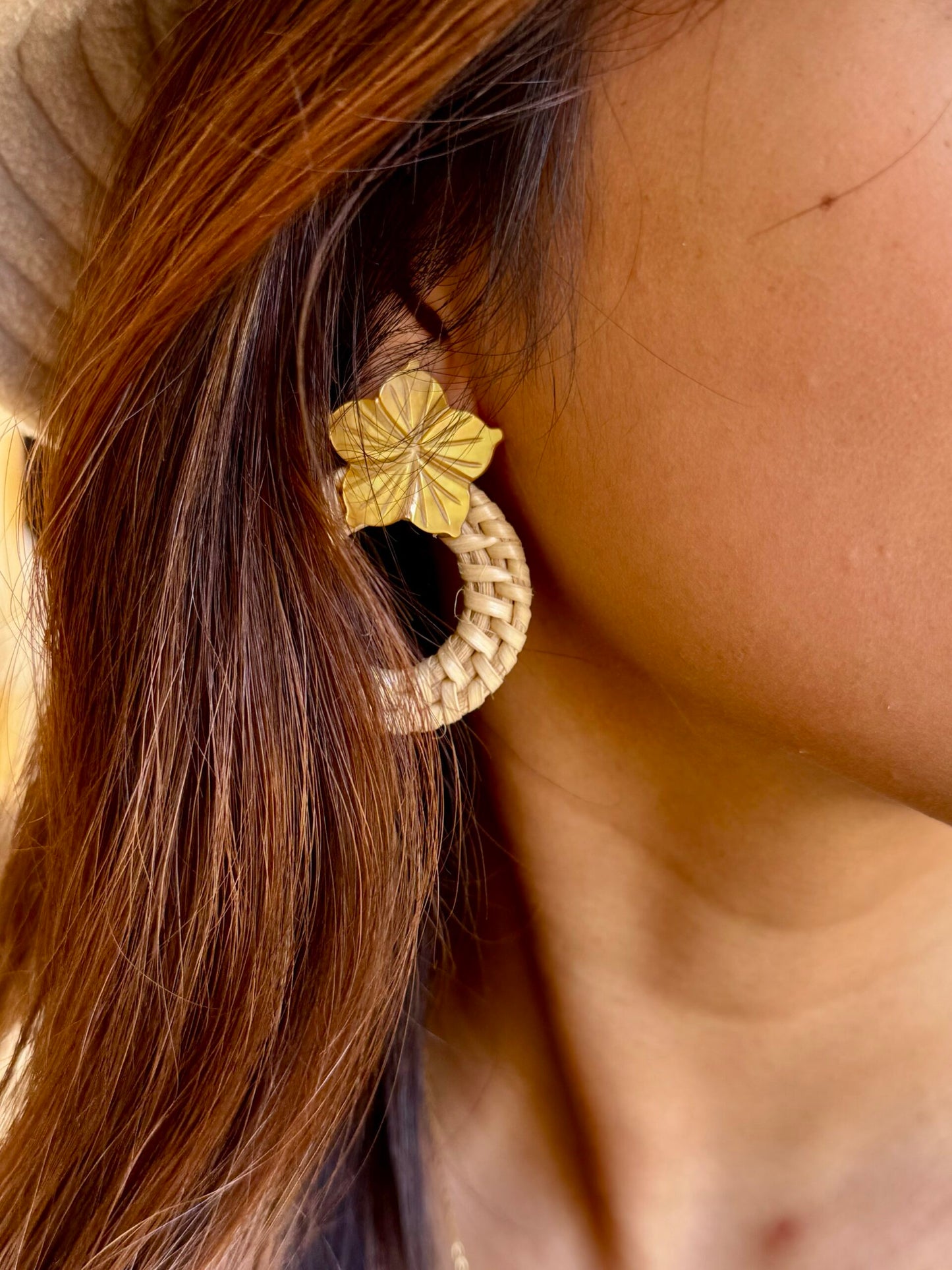 Likha Rattan Earrings