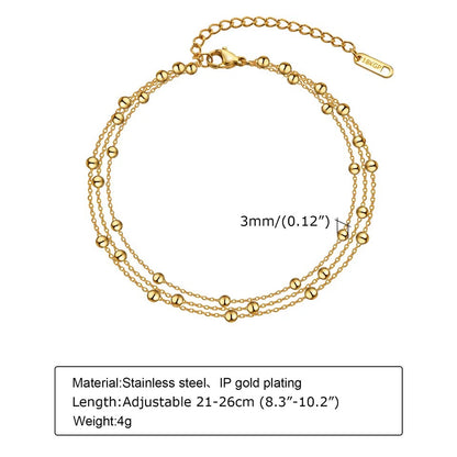 Layering Stainless Steel Anklet