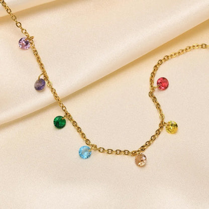 Rainbow Stainless Steel Anklet