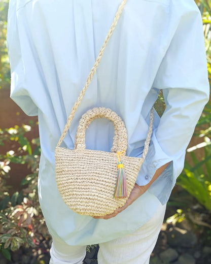 Mazzie Raffia Sling Bag