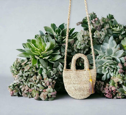 Mazzie Raffia Sling Bag