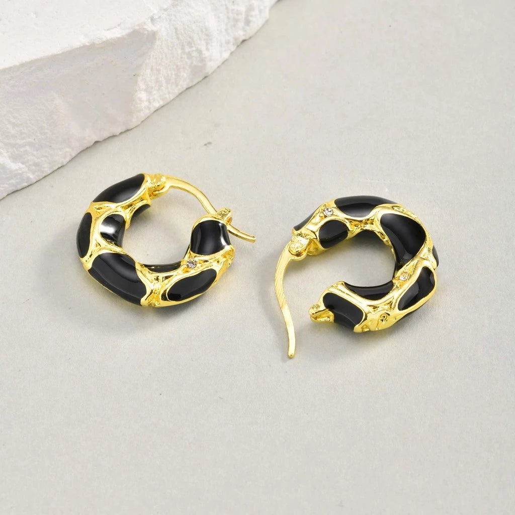 Zelda Black Hoops